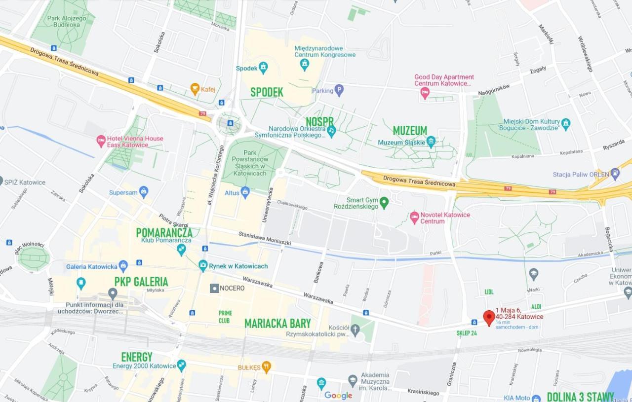 Tanie Noclegowanie Katowice Ngoại thất bức ảnh